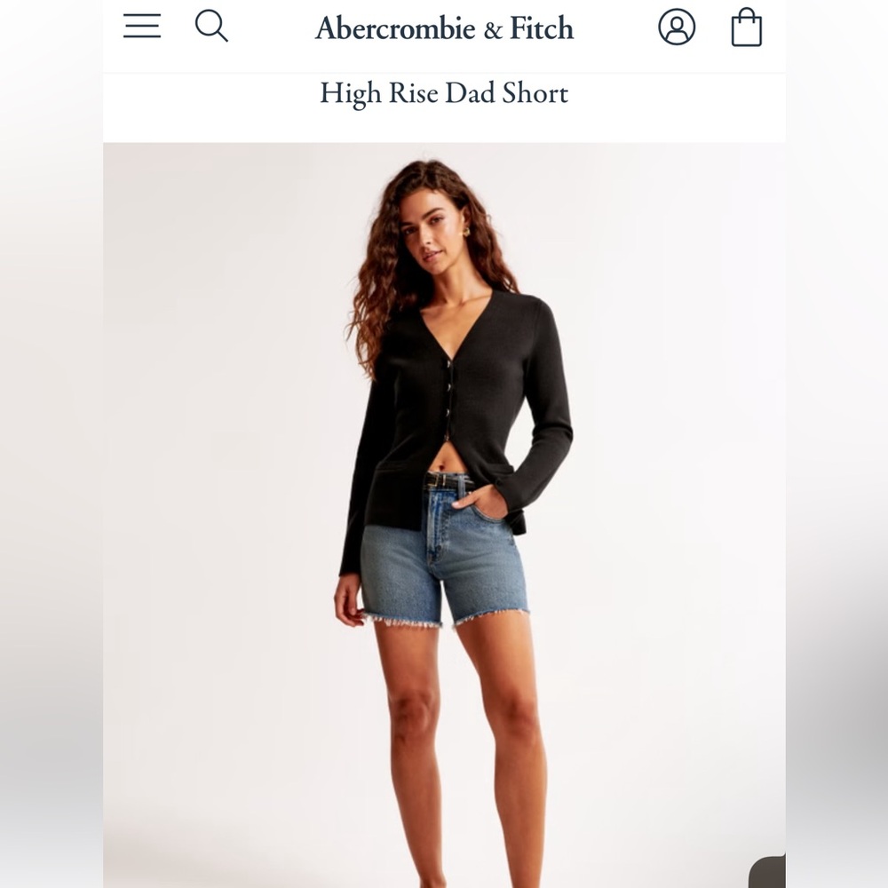 NWOT Abercrombie & Fitch Light Blue Jean Shorts